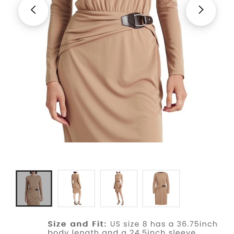 Ralph Lauren Dress 8 New Without Tag
